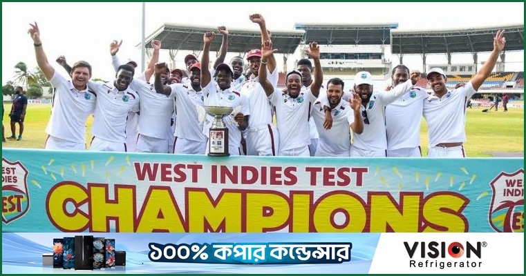 ২৩ বছর পর শ্রীলঙ্কার বিপক্ষে টেস্ট সিরিজ জিতল ওয়েস্ট ইন্ডিজ
